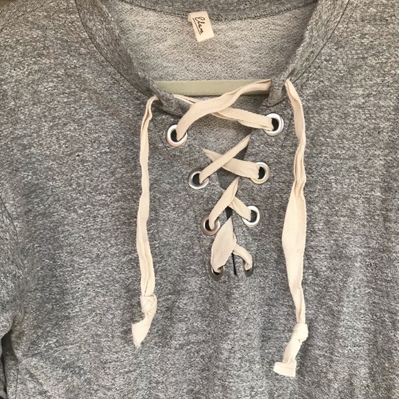 Lace-Up Lightweight Sweater - Picture 2 of 3